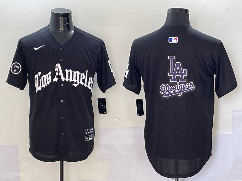 Men Los Angeles Dodgers Blank Black Five generations Joint Name 2025 Nike MLB Jersey style 72->los angeles dodgers->MLB Jersey